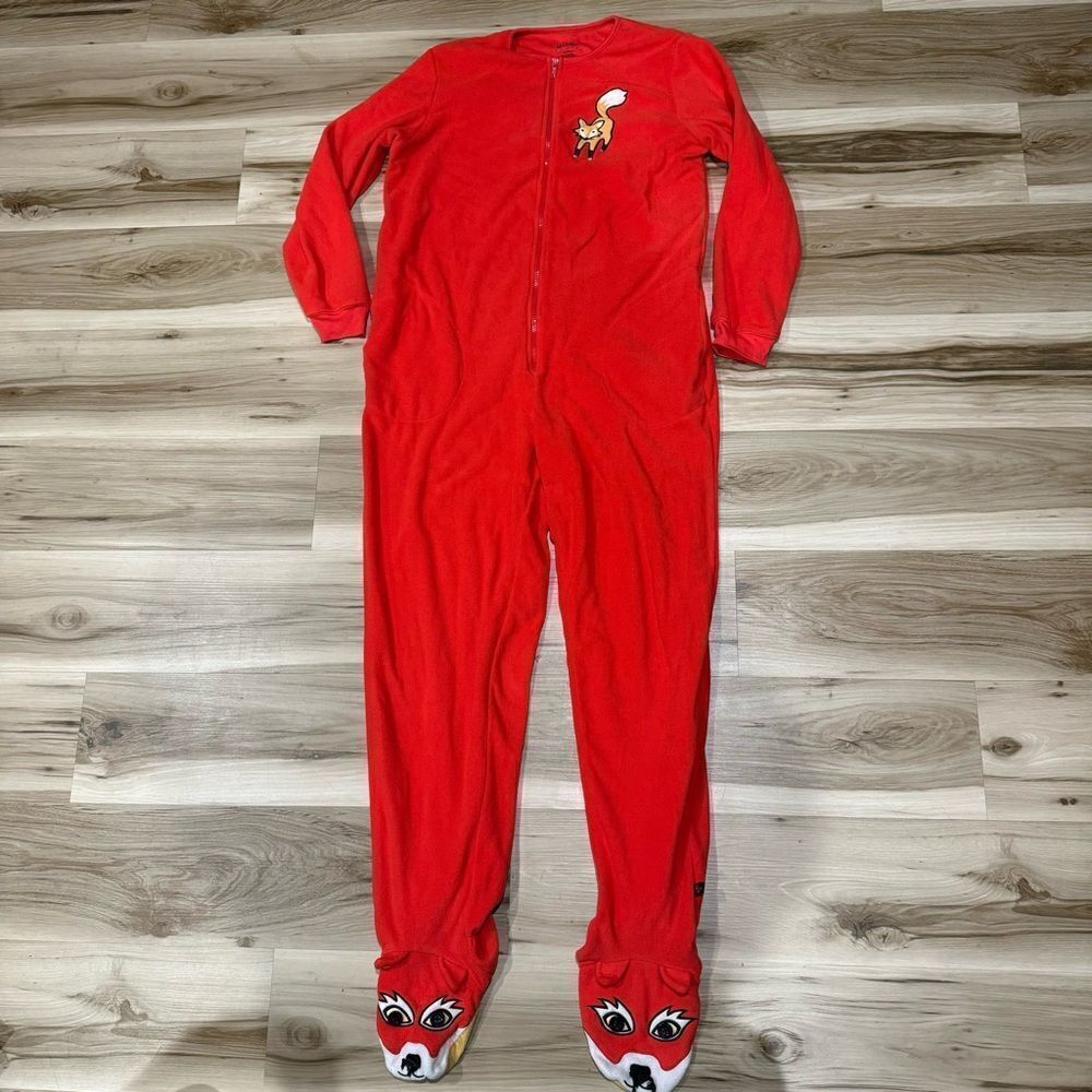 Nick & Nora Red Fox Footie Pajamas Unisex Men’s Medium